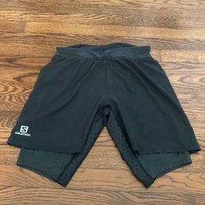 Salomon shorts with compression tights